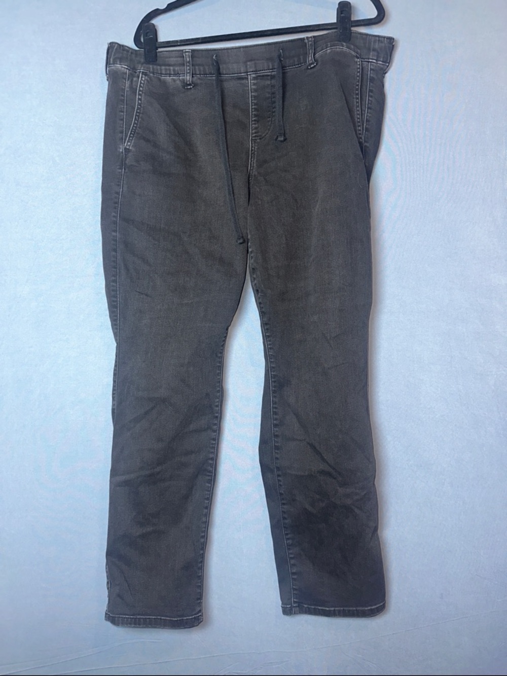 Torrid Drawstring Pants Womens 2R Black Straight Leg Stretch Pull On Pants